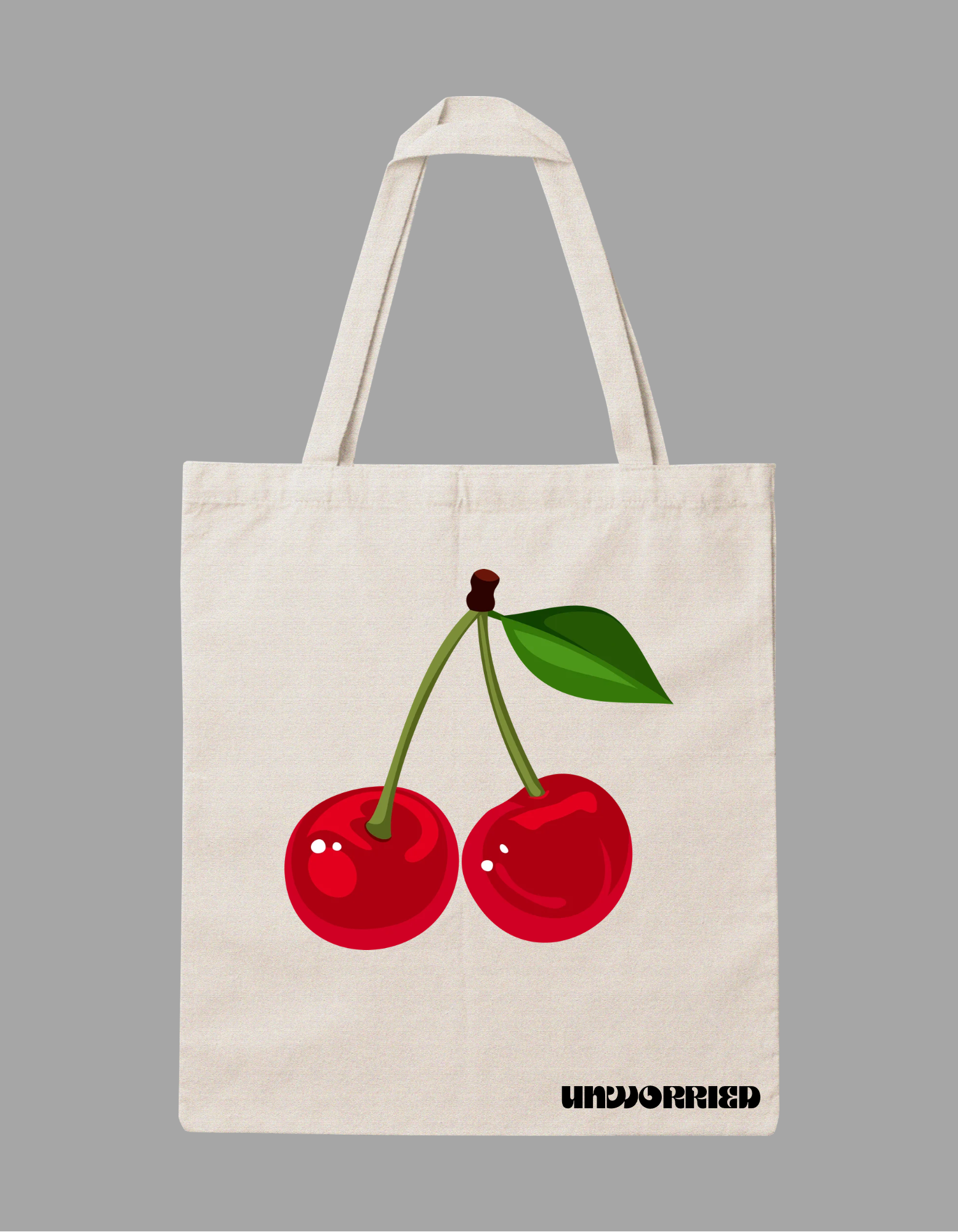 cherry tote bag