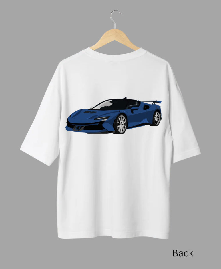 oversized racing car tee